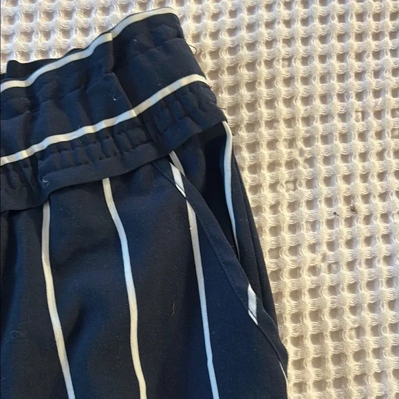 Striped Navy Jogger Pants - Picture 5 of 5